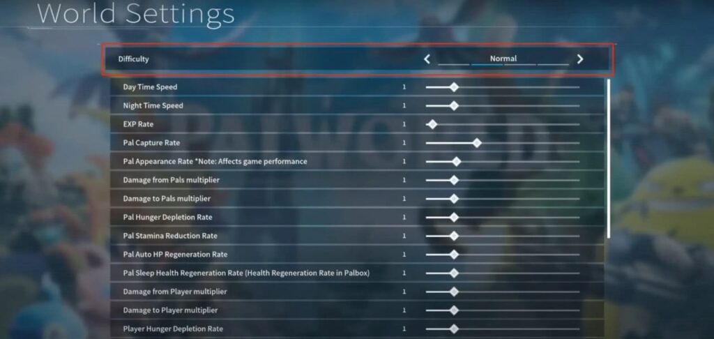Palworld-World-Settings
